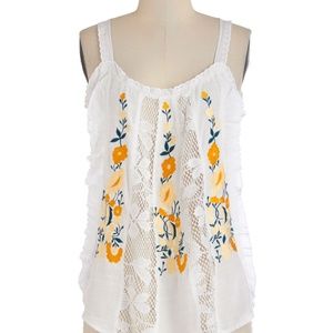 Southwest Sunset Tank in White in L